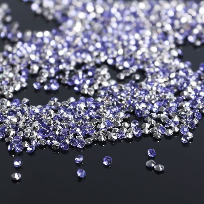 Стразы (набор 10грамм), 2мм, цвет сиреневый №31
