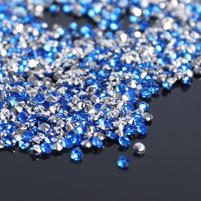 Стразы (набор 10грамм), 2мм, цвет светло-синий №33