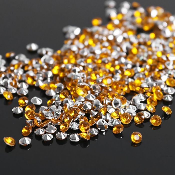 Стразы (набор 10грамм), 3мм, цвет оранжевый №15