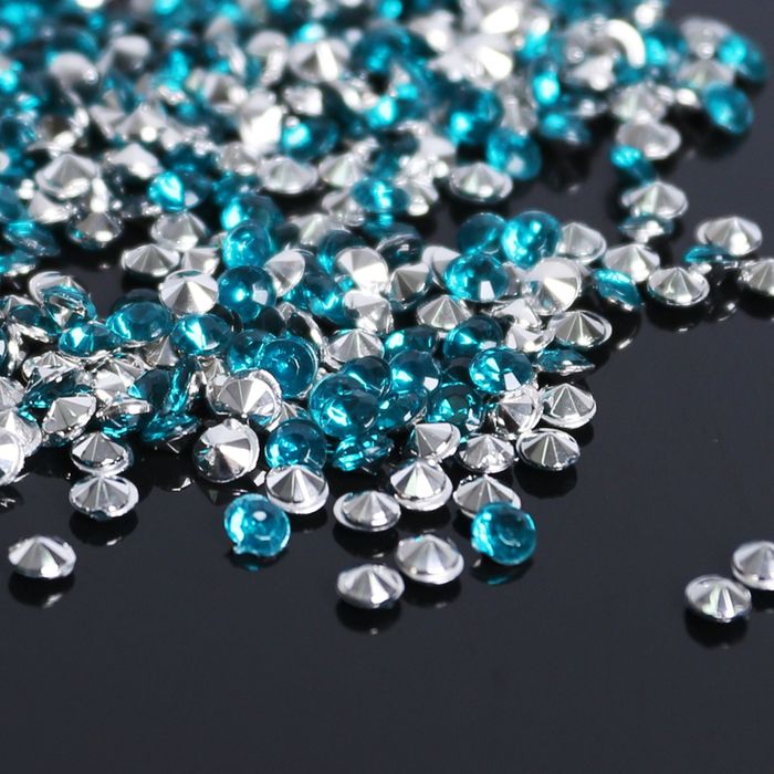 Стразы (набор 10грамм), 3мм, цвет морской №18