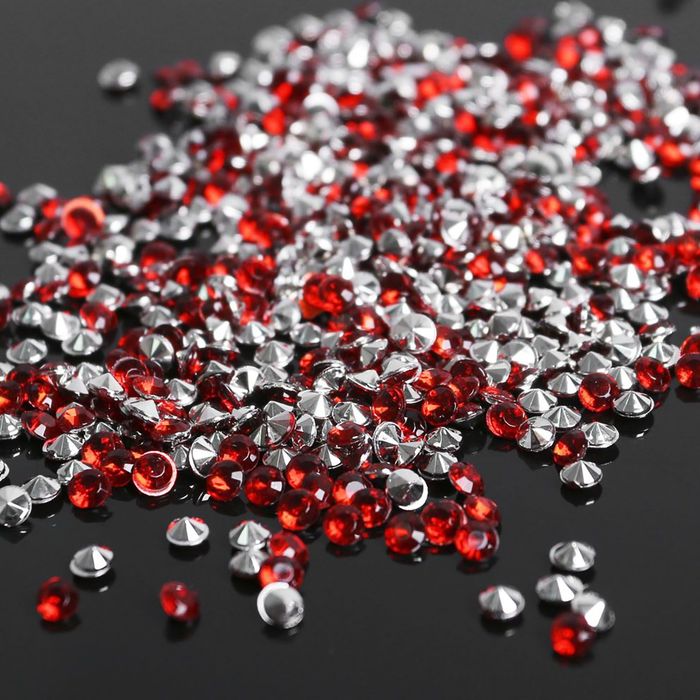Стразы (набор 10грамм), 3мм, цвет тёмно-красный №19
