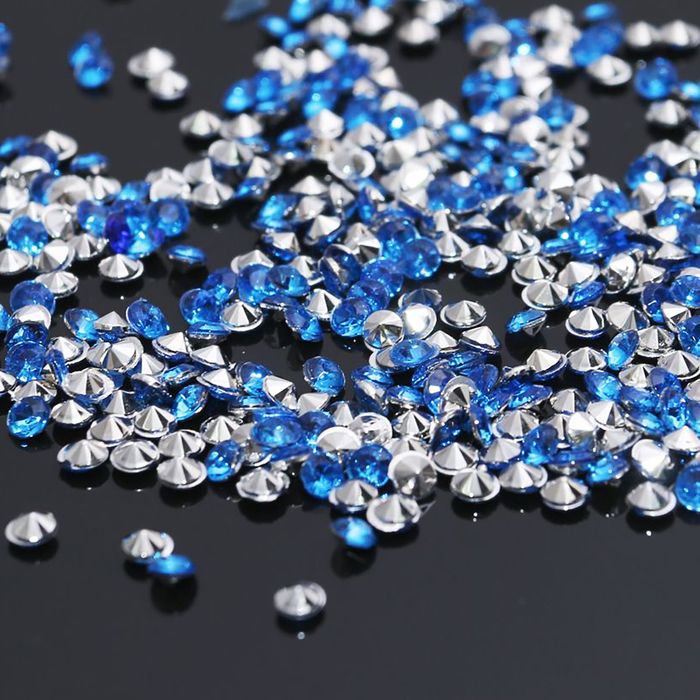 Стразы (набор 10грамм), 3мм, цвет светло-синий №33