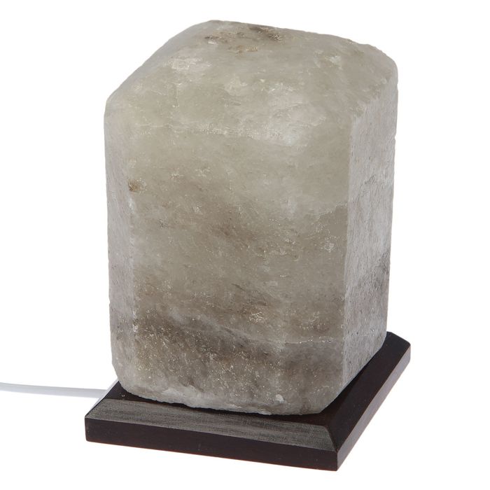 Соляной светильник "Прямоугольник", цельный кристалл, 4-5 кг, цветной