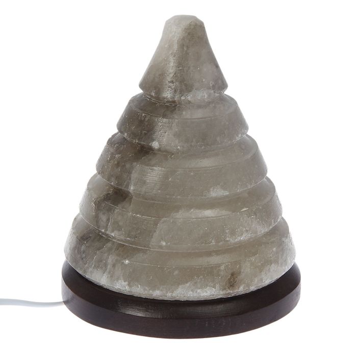 Соляной светильник "Конус", цельный кристалл, 4-5 кг, цветной