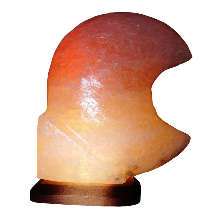 Соляной светильник "Месяц", цельный кристалл, 3-4 кг, цветной