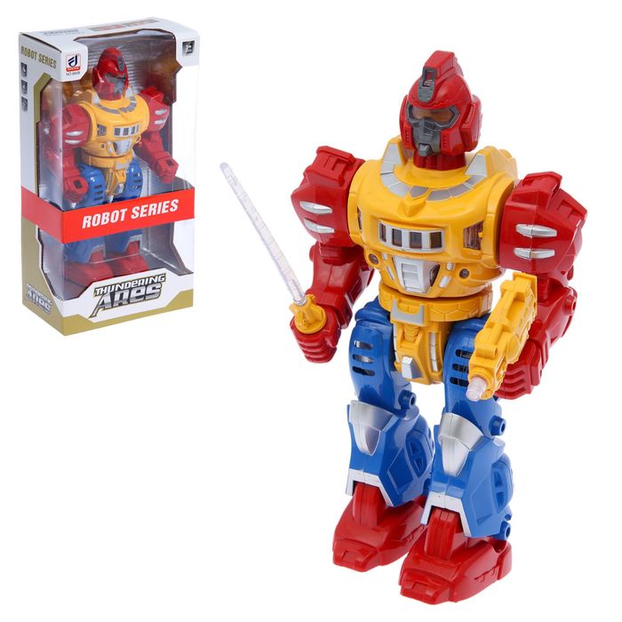 Робот «Космосолдат», световые и звуковые эффекты, работает от батареек