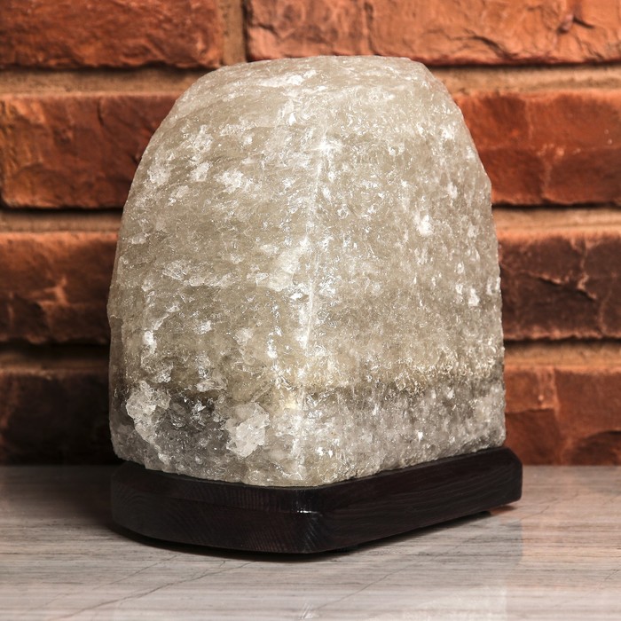 Соляной светильник "Скала" цельный кристалл, 6-8 кг