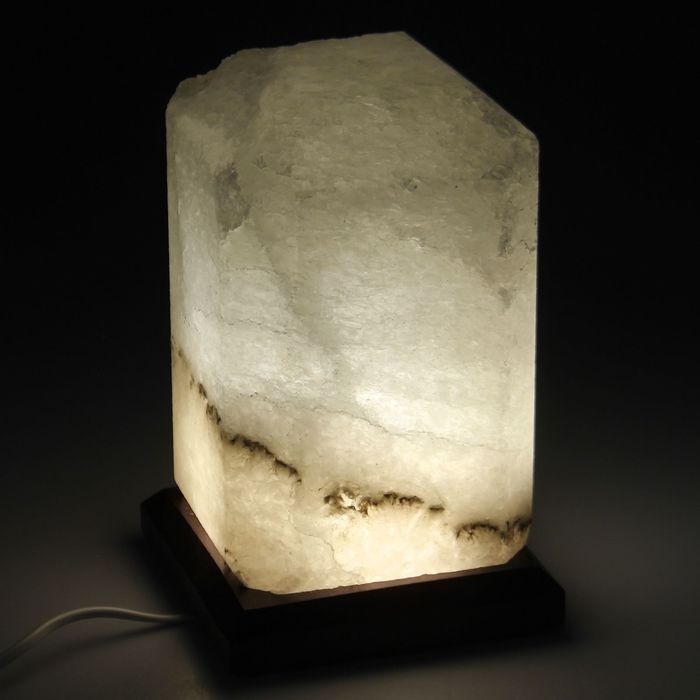 Соляной светильник "Прямоугольник", цельный кристалл, 4-5 кг