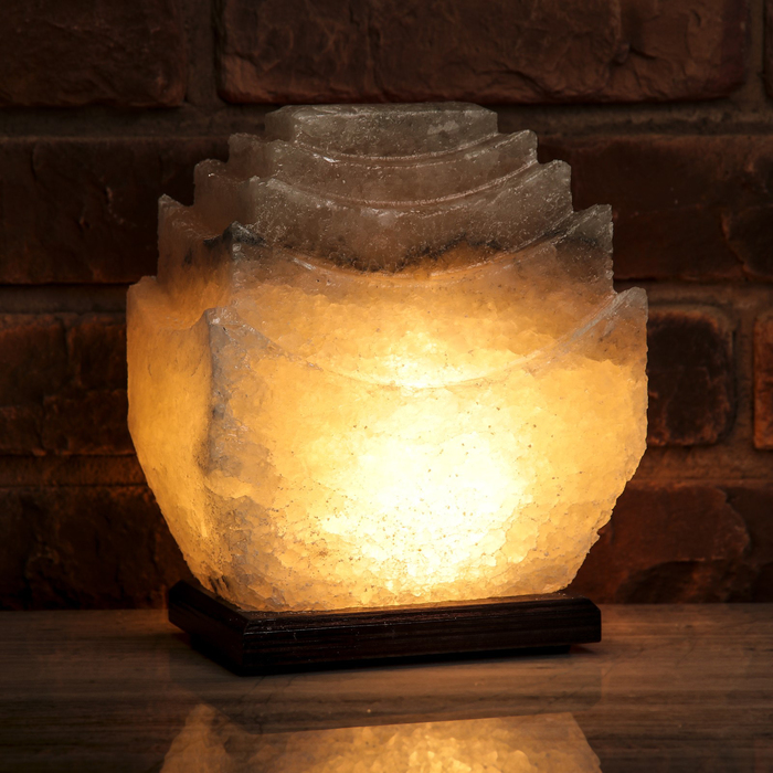 Соляной светильник "Пагода", цельный кристалл, 5-6 кг