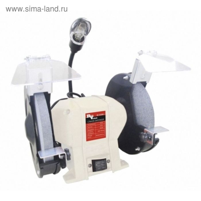 Станок заточной RedVerg RD-3220BL 220В50Гц 560Вт 2840обмин круги 200х20х1632мм подсветка 5166₽