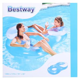 

Круг-шезлонг для плавания, для двоих, 188 х 117 см, 43009 Bestway