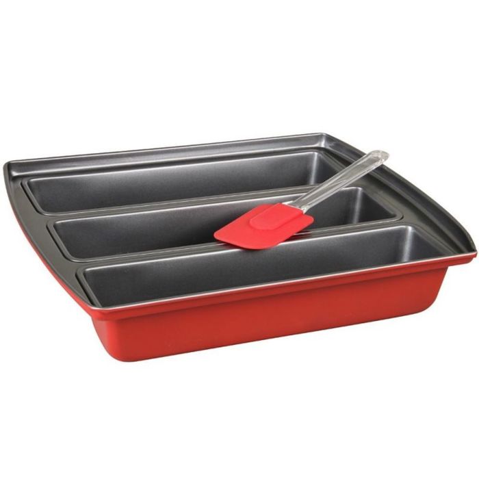 Форма для лазаньи, на 3 порции, отсек 7,5х31,5х5,5 см