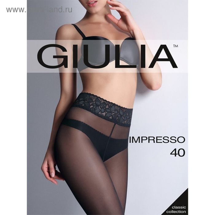 

Колготки женские капроновые, IMPRESSO 40 ден, цвет чёрный (nero), размер 2