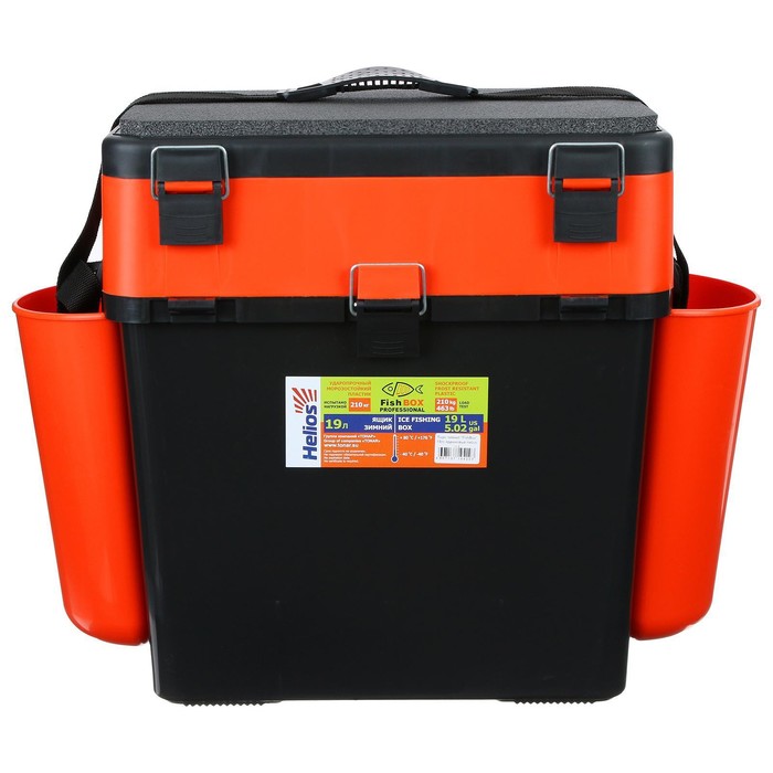 Ящик зимний Helios FishBox 19 л, цвет оранжевый ящик для хранения branq цвет оранжевый 19 л