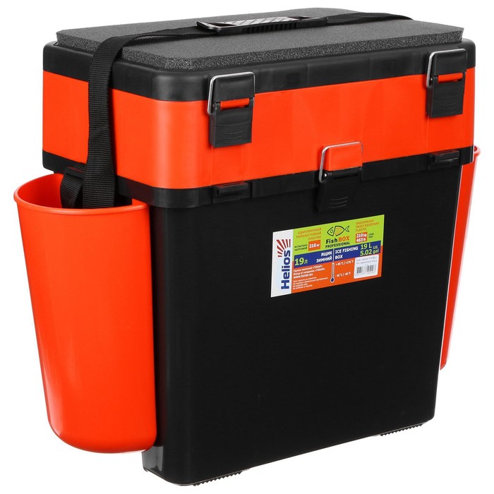 фото Ящик зимний helios fishbox 19 л, цвет оранжевый