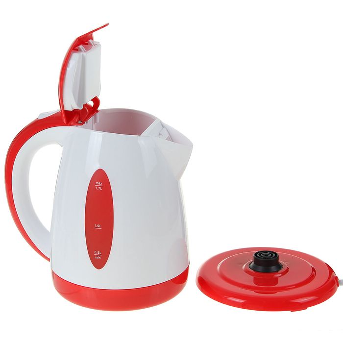 Чайник электрический Galaxy GL 0221, 2200 Вт, 1.7 л, красный