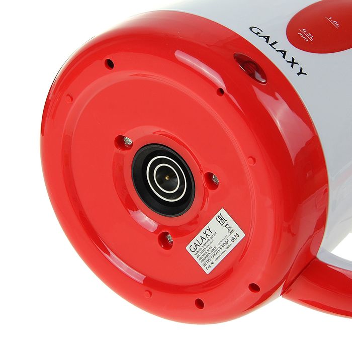 Чайник электрический Galaxy GL 0221, 2200 Вт, 1.7 л, красный