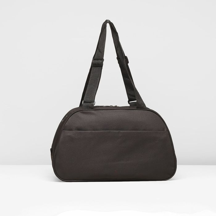 Сумка спортивная, 1 отдел на молнии, наружный карман, цвет чёрный