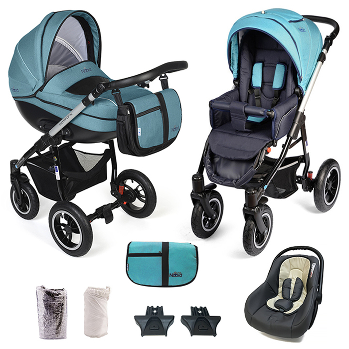 Коляска Noordline Оlivia ALU 3 в 1 Aqua