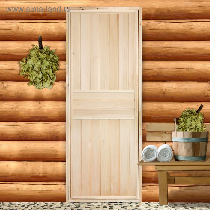 Дверь для бани Экстра, вертикаль, 170×70см