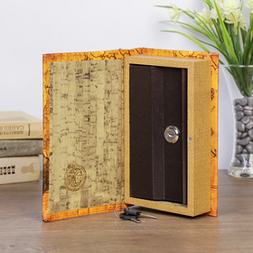 

Сейф-книга дерево кожа "Морской круиз" 21х13х5 см