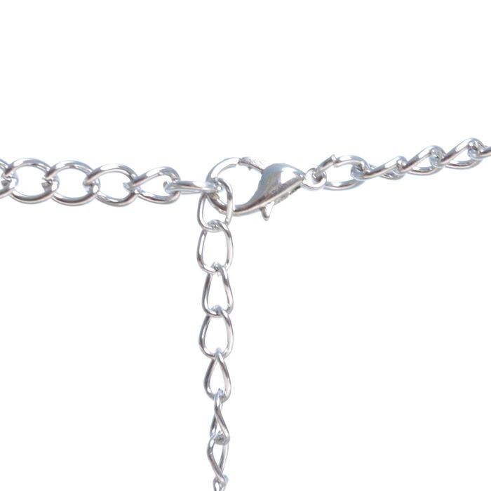 Колье "Цветочная россыпь", цветное в серебре