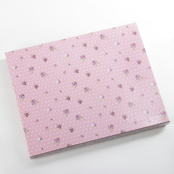 Подставка для торта 30 см "Рондо", с лопаткой, цвет розовый