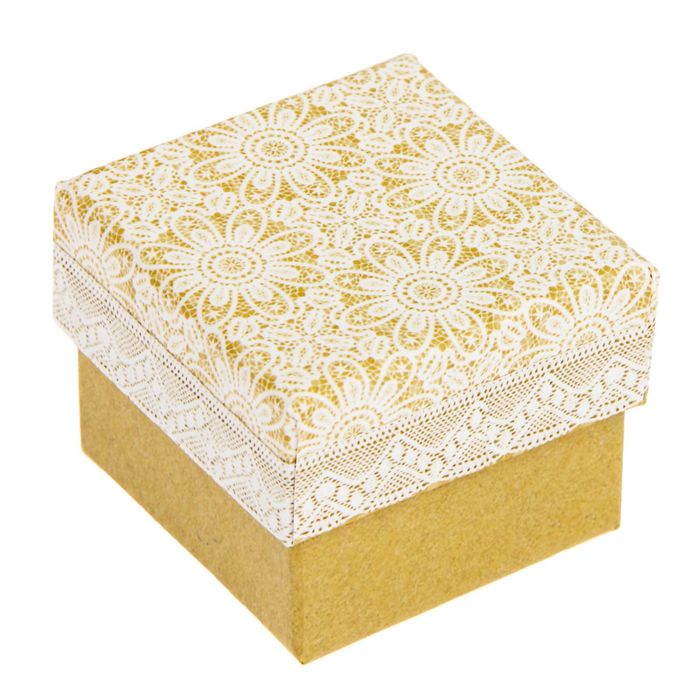 Коробочка подарочная «Кружевная», 5 х 5 х 4 см