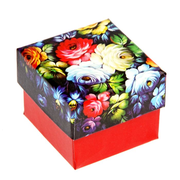 Коробочка подарочная "Жостово", 5 х 5 х 4 см