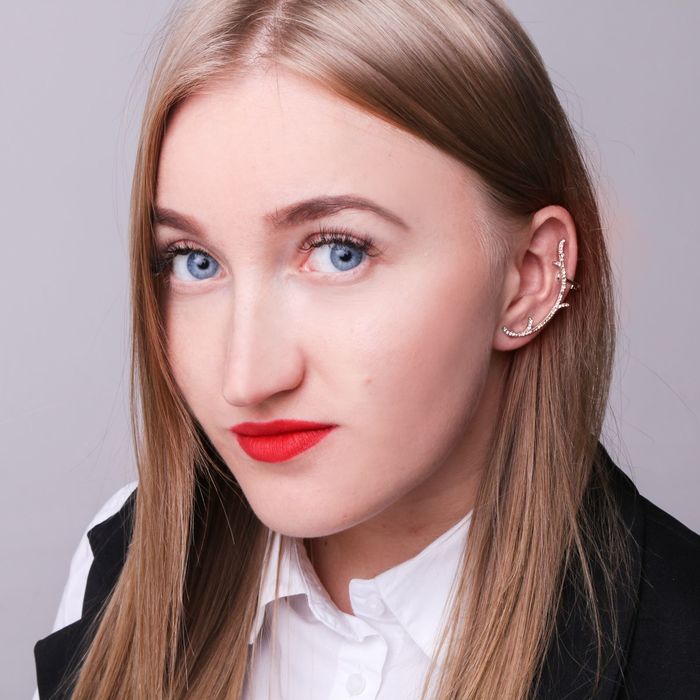 Серьга "Каффа" веточка, цвет МИКС