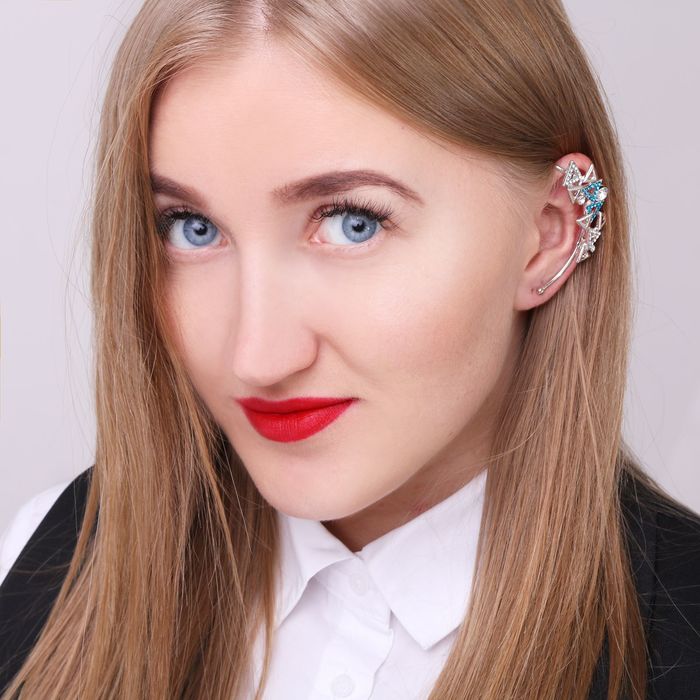 Серьга "Каффа" абстракция, цвет МИКС