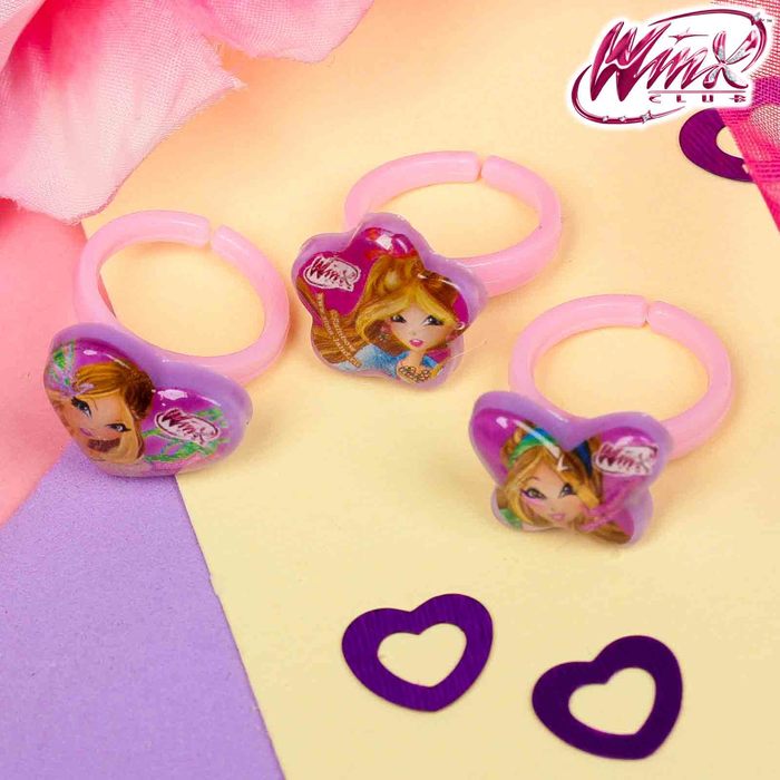 Кольцо, феи ВИНКС: Флора, форма МИКС, рисунок МИКС