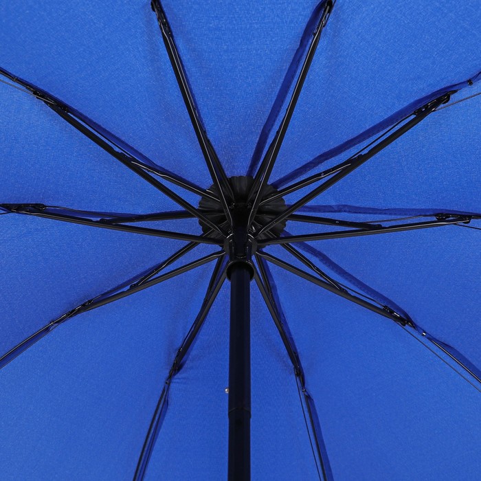 Зонт механический "Клетка", R=55см, цвет синий