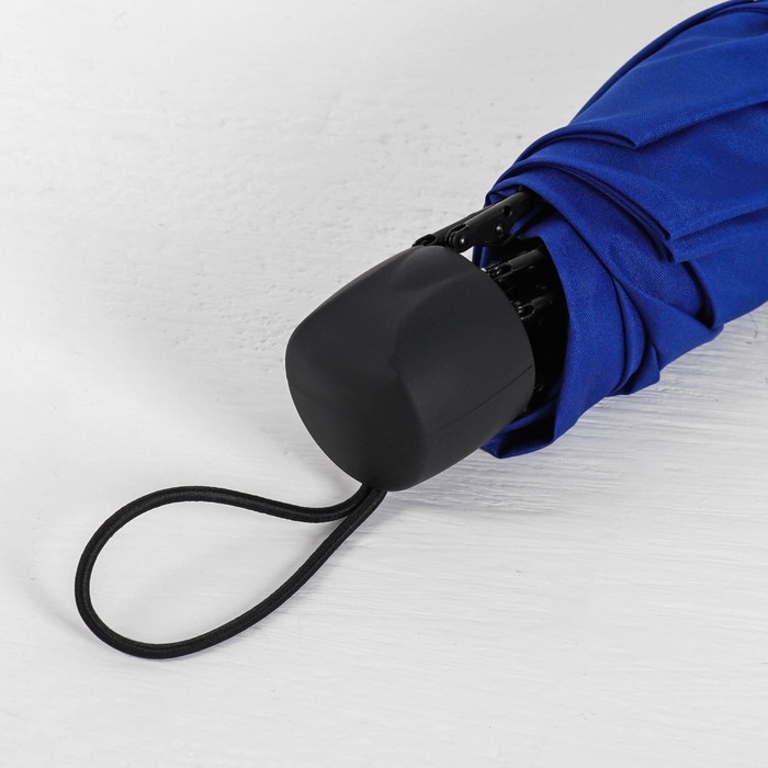 Зонт механический "Клетка", R=55см, цвет синий