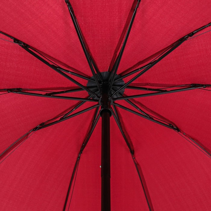 Зонт механический "Клетка", R=55см, цвет бордовый