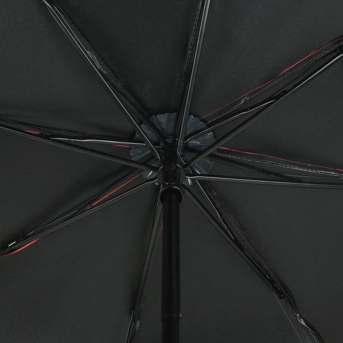 Зонт механический "Цветочная поляна", R=55см, цвет оранжевый