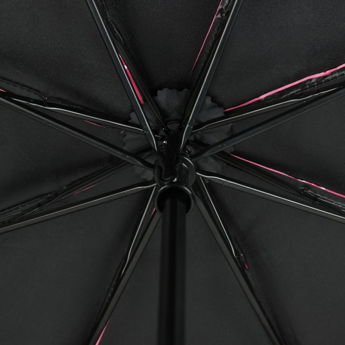 Зонт механический "Цветочная поляна", R=55см, цвет розовый