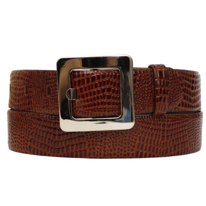 Ремень женский, пряжка под серебро, цвет тёмно-коричневый