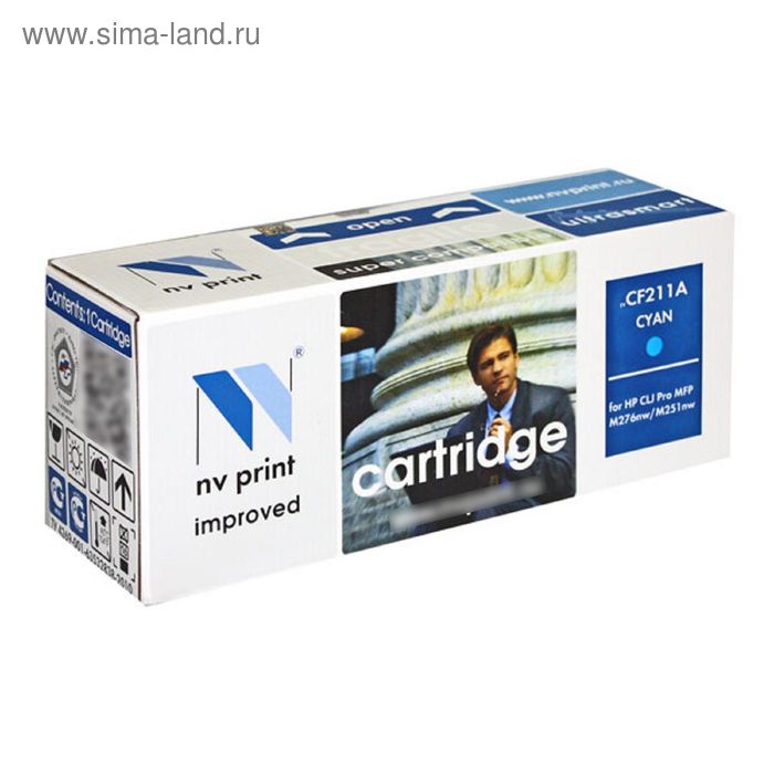 

Картридж NVP совместимый HP CF211A Cyan для LaserJet Color Pro M251n/M251nw/M276n/M276nw (