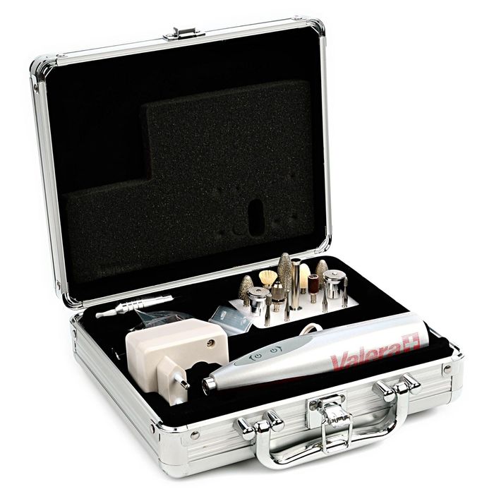 Аппарат для маникюра и педикюра Valera-651.01, 14 насадок, 11 000 об/мин, серый