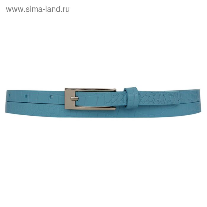 

Ремень женский, 1,2х110х0,3 см, пряжка металл, цвет голубой