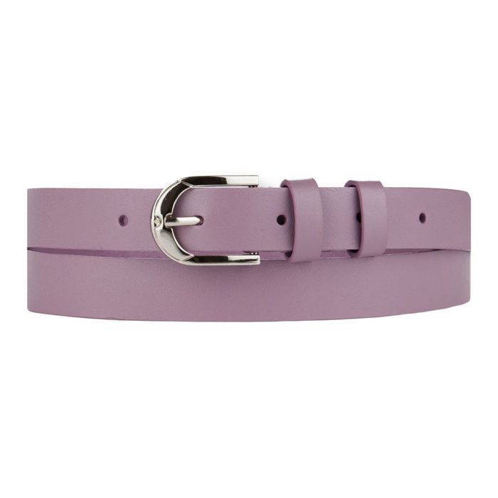 Ремень женский, 2,5х110х0,3 см, пряжка серебро, цвет сиреневый