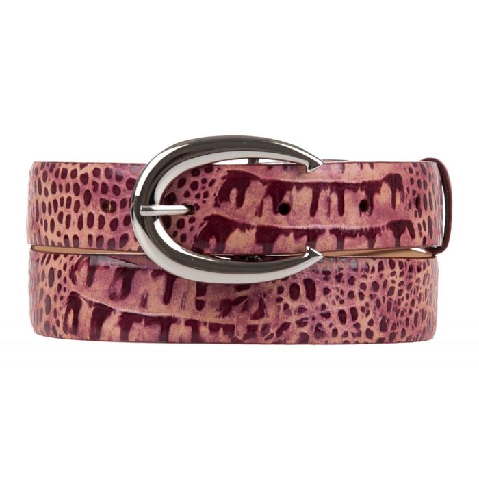 Ремень женский, 3х90х0,3 см, пряжка серебро, цвет фуксия