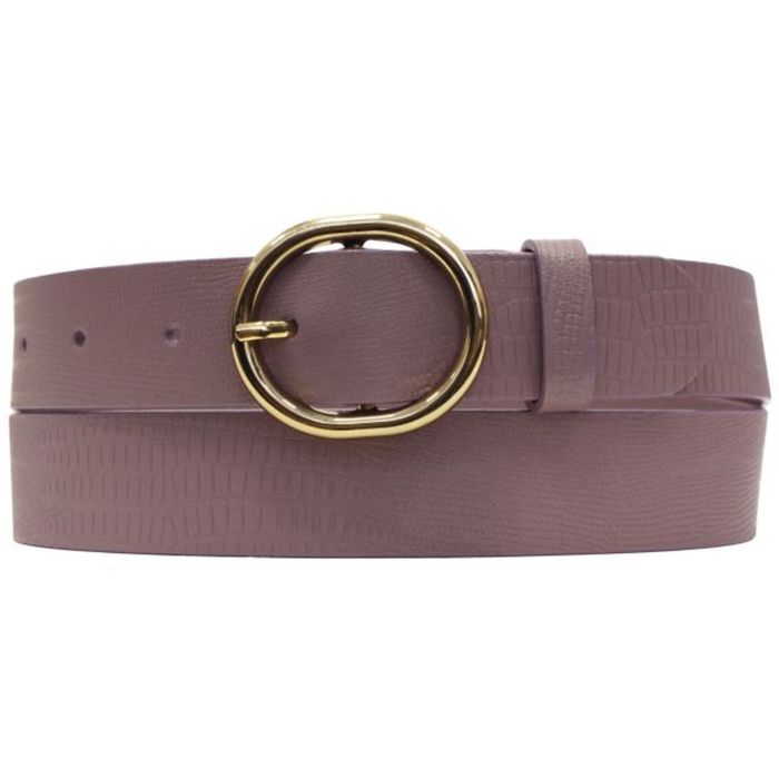 Ремень женский, 3,5х120х0,3 см, пряжка золото, цвет сиреневый