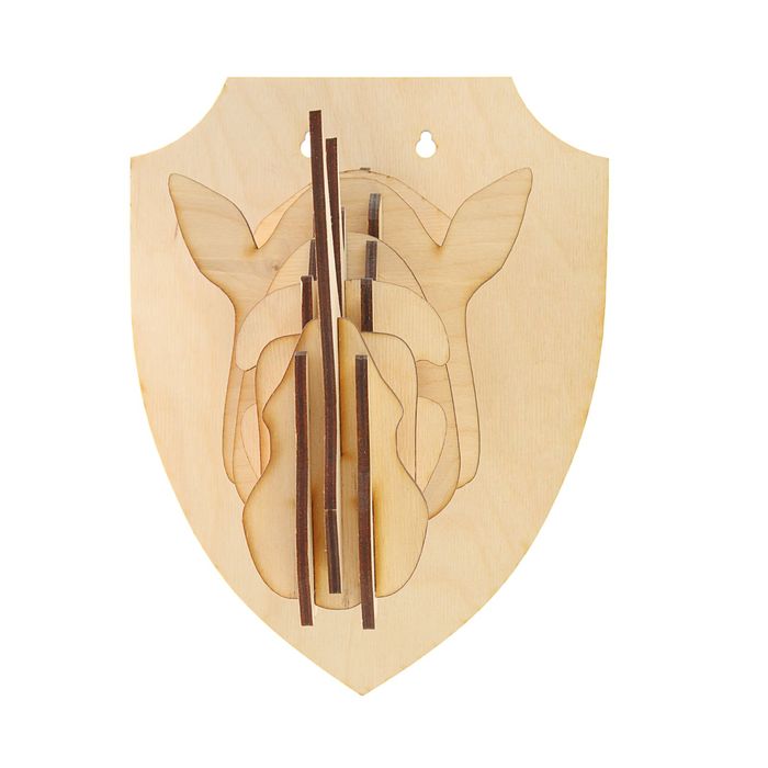 Интерьерная голова "Носорог", фанера