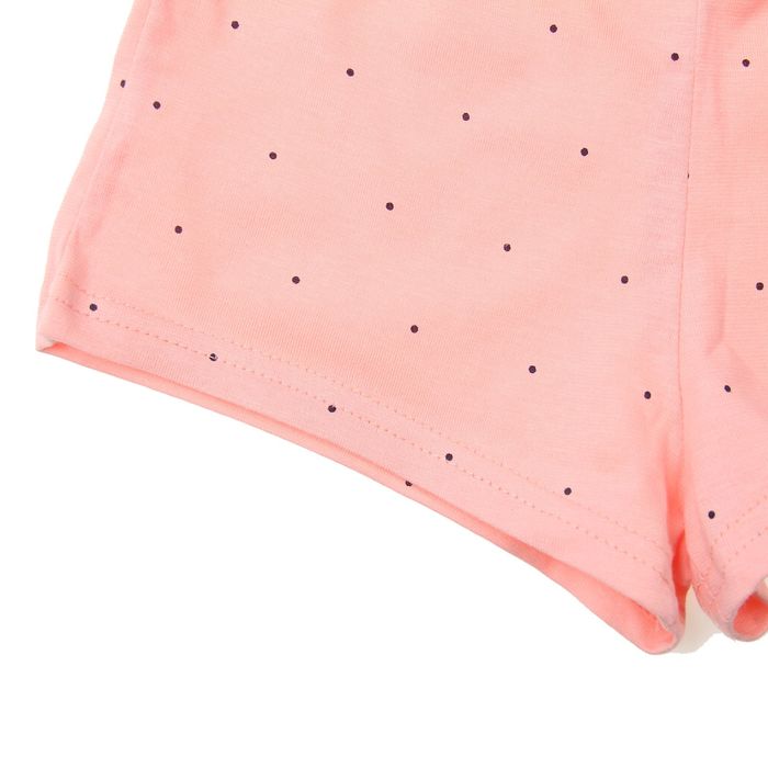 Костюм для девочки, рост 122-128 см (32), цвет персиковый/тёмно-синий