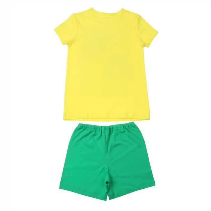 Комплект для мальчика "Ёж", рост 98-104 см (28), цвет зёленый/жёлтый