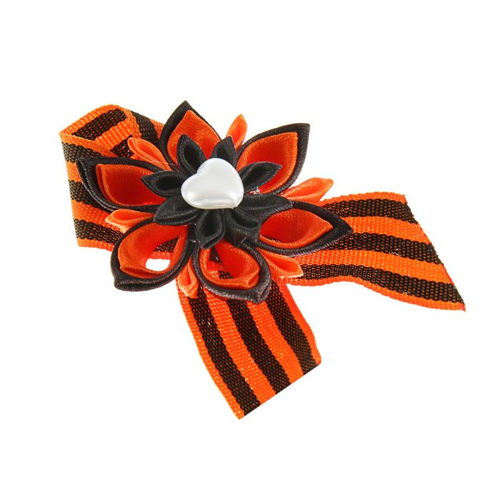 Георгиевская лента-брошь «Сердце»