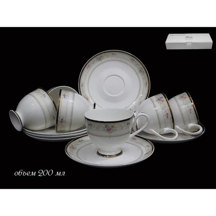 Чайный набор "Лагуна" в подарочной упаковке, 12 предметов