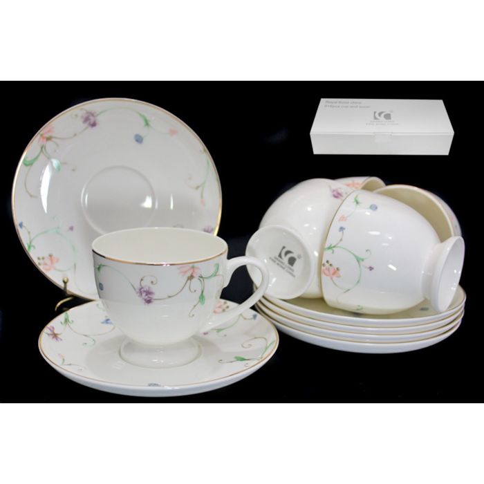 Чайный набор "Английский сад" в подарочной упаковке, 12 предметов